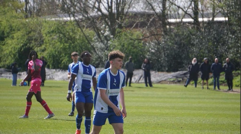 Dylan Koch in action for Oldham Athletic