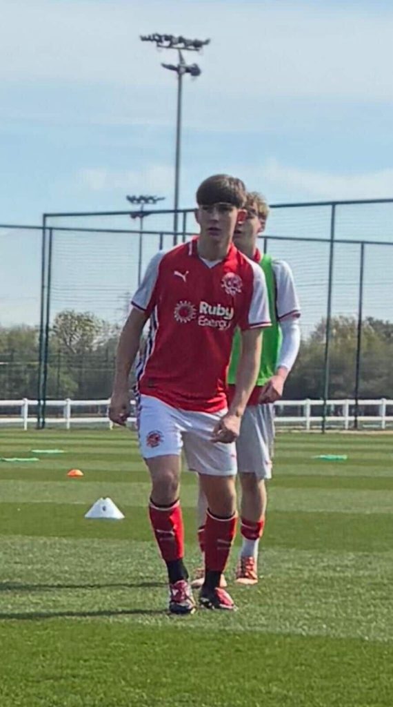 Marley Nelson in action for Fleetwood Town