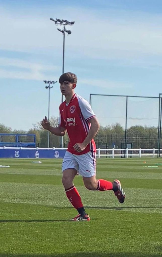 Marley Nelson in action for Fleetwood Town