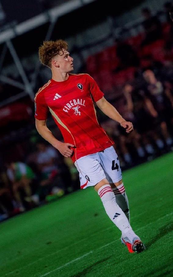 Harry Showman in action for Salford City